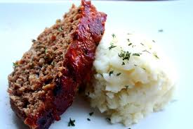 Meatloaf and mashed potatoes. Comfort food at it's best