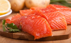 Fresh and delicious pacific salmon